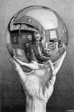 Hand with Reflecting Sphere,1935
